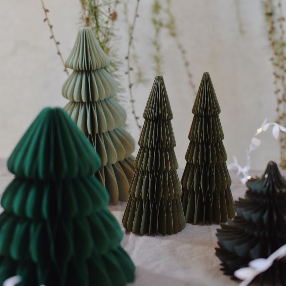 Custom Paper Christmas Tree Honeycomb Tree Paper Decorations