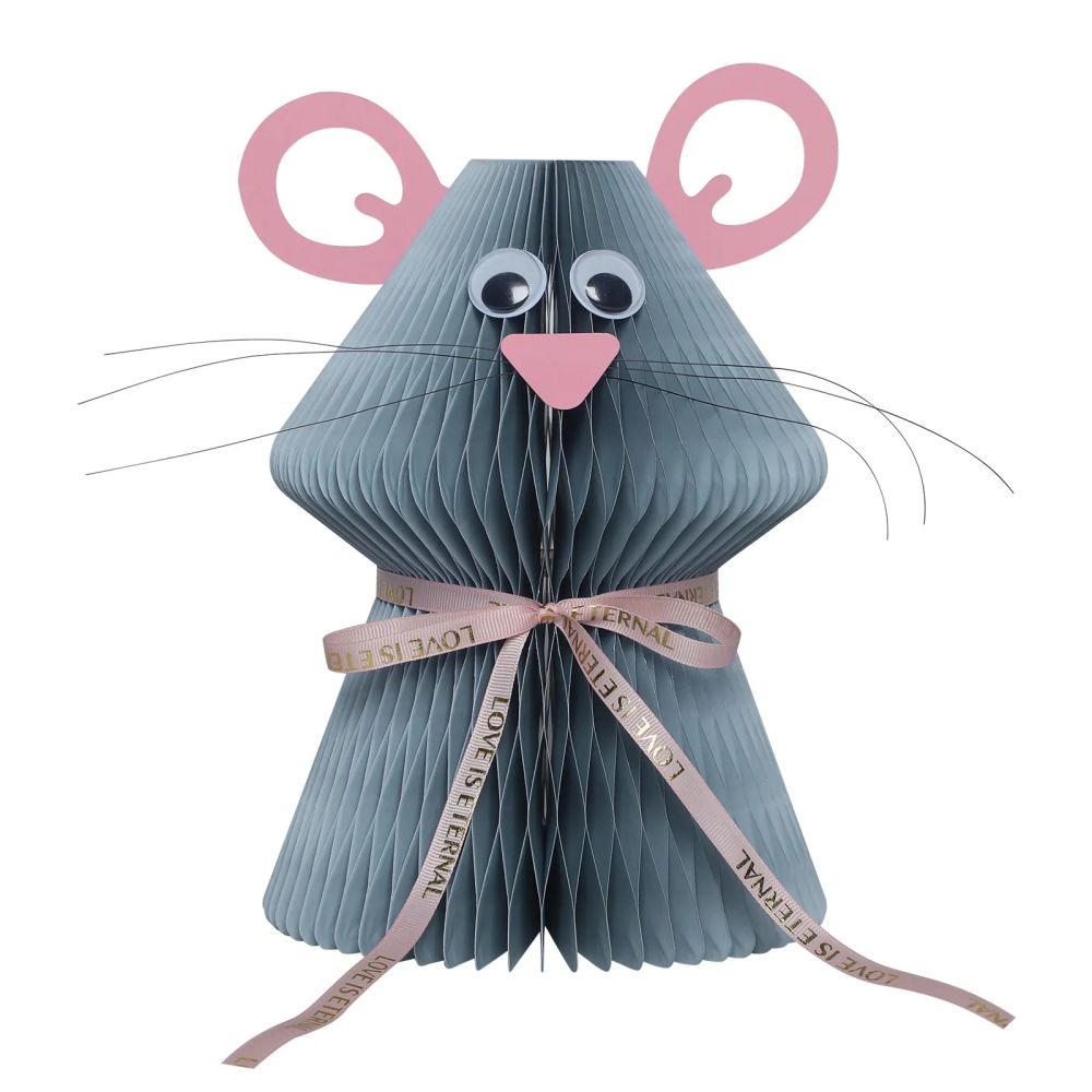 Cute Mouse Thick Paper Honeycomb Foldable Table Centerpieces