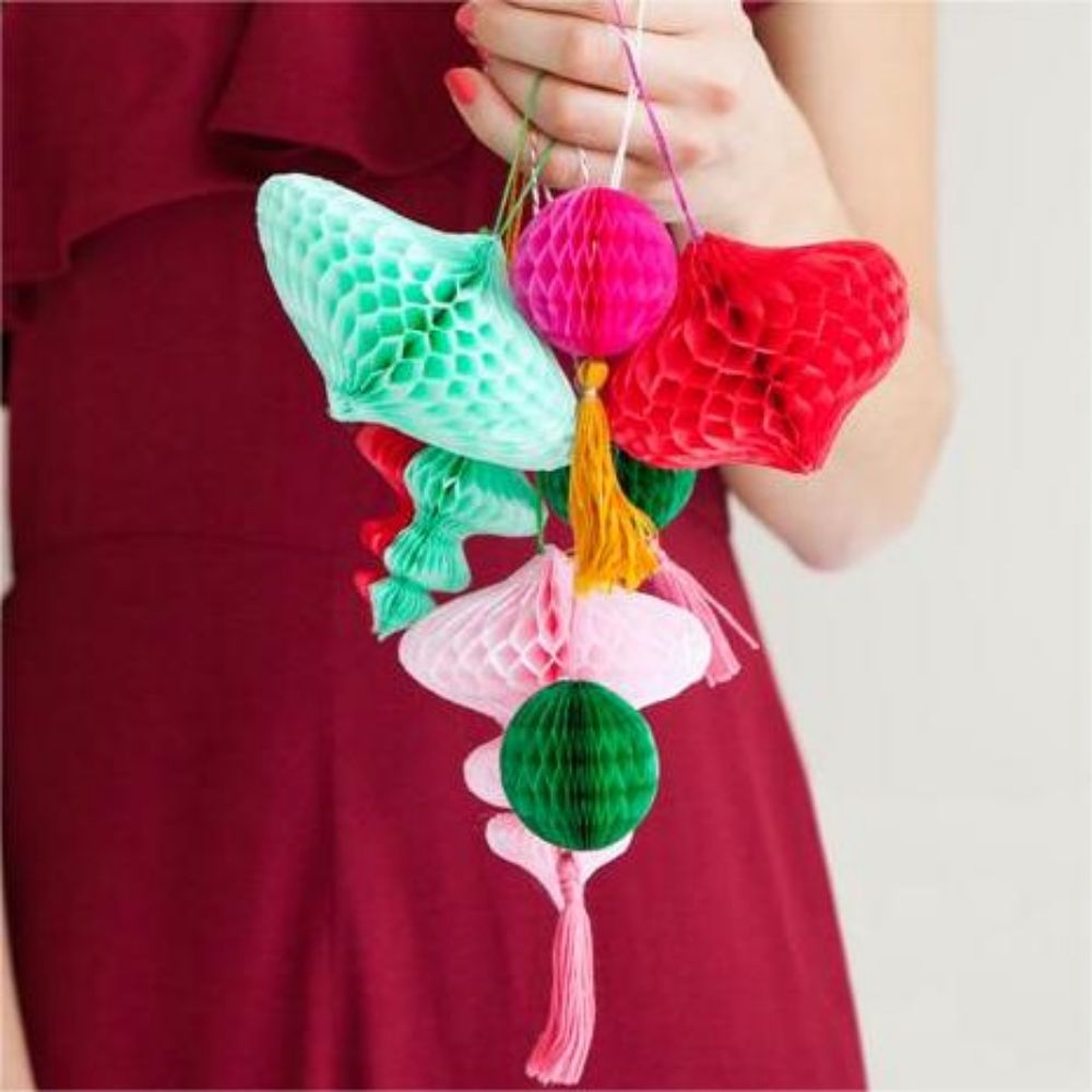 DIY Honeycomb Ornaments Paper Honeycomb Crafts