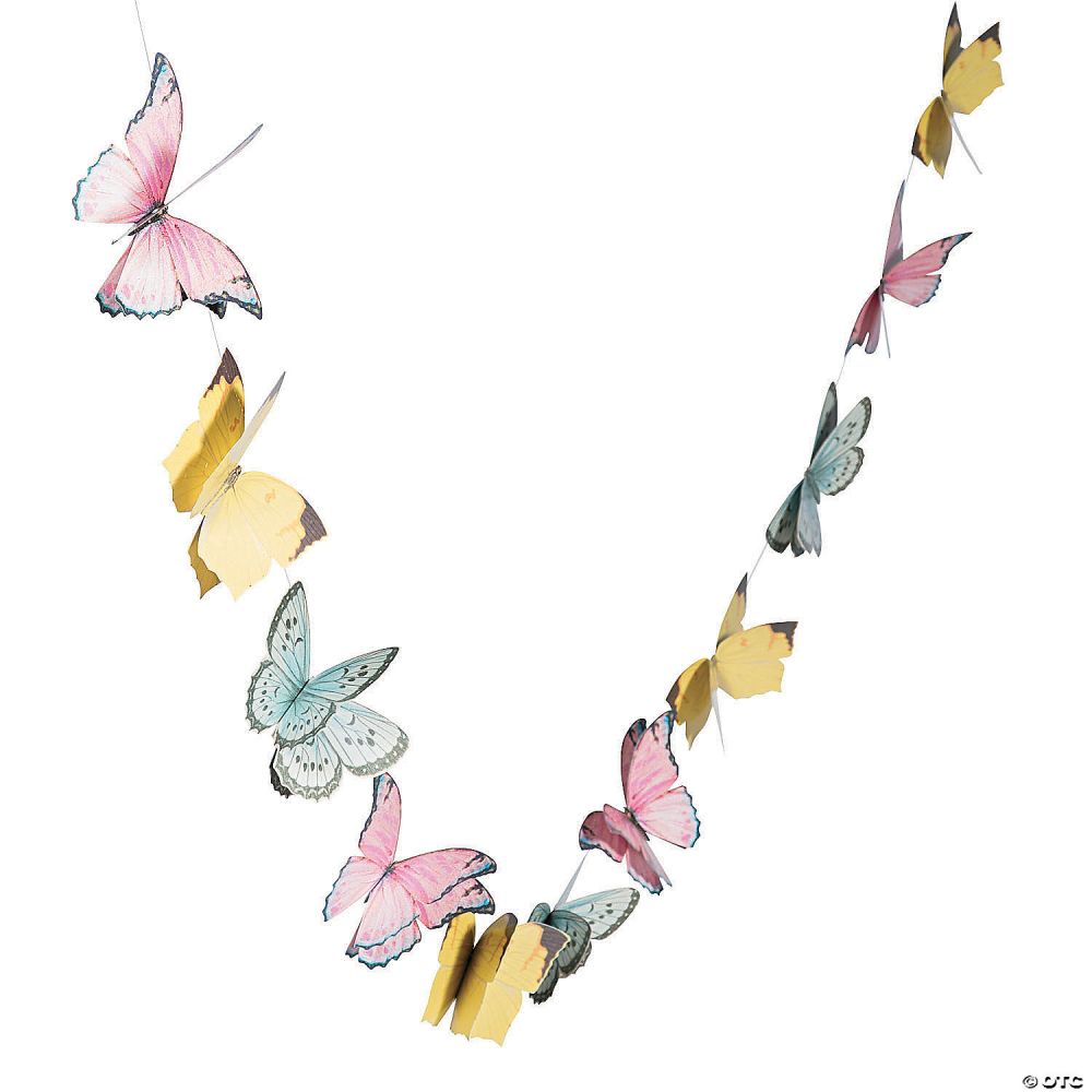 Fairy Butterfly Paper Garland Banner