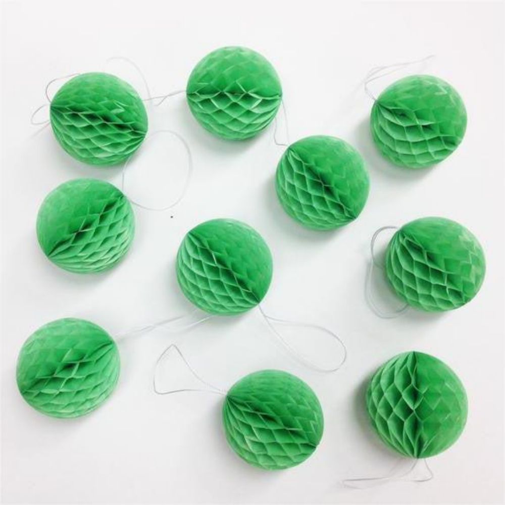 Grass Green Mini DIY Paper Honeycomb Balls For Gift