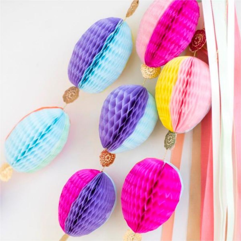 Honeycomb Easter Egg Garlands