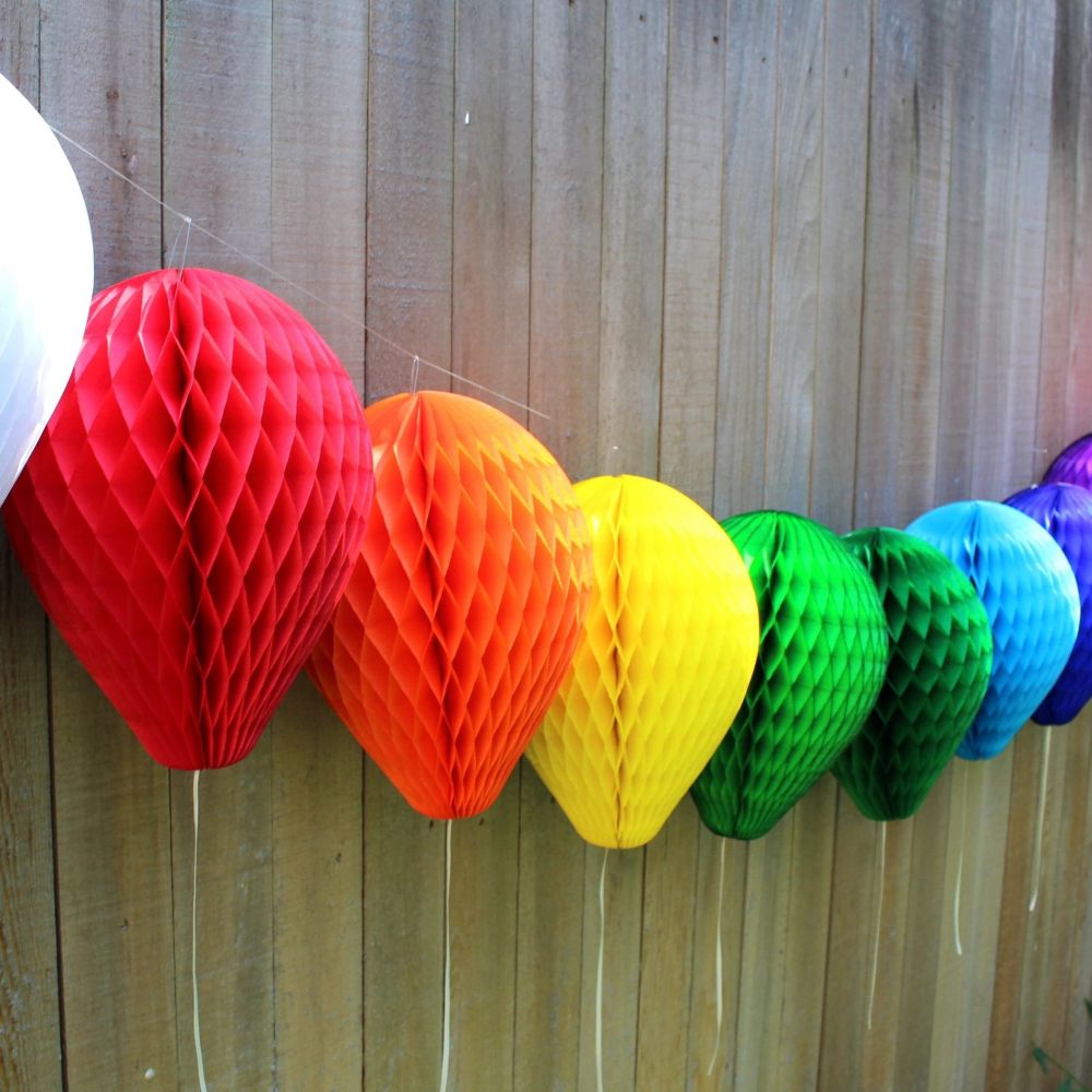 Honeycomb Hanging Balloon Decorations Paper Balloon Honeycomb Decorations
