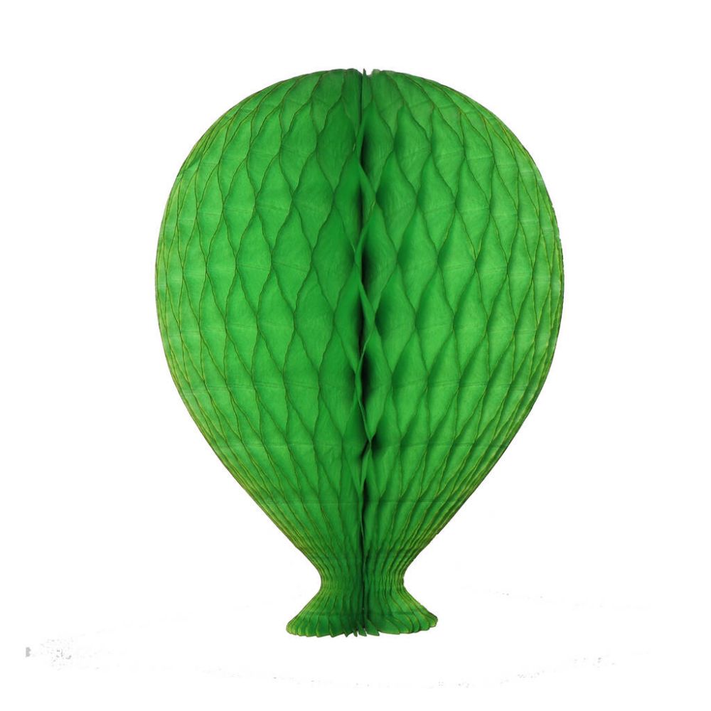 Honeycomb Paper Balloon Bright Orange Paper Decoration Green