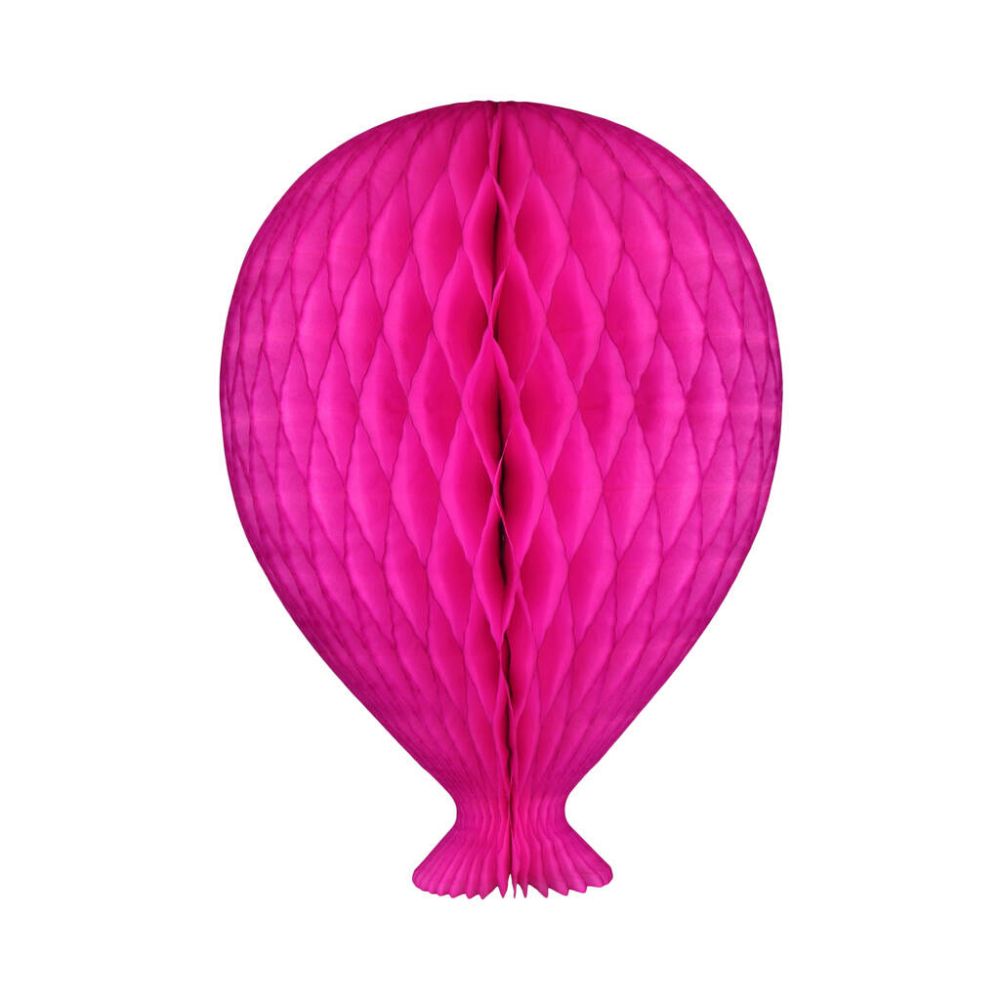 Hot Pink Honeycomb Paper Balloon Bright Orange Paper Decoration