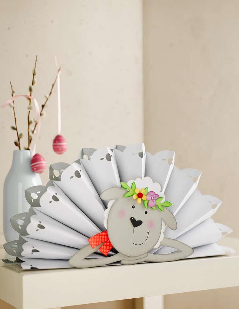 Lamb Themed Paper Fan Centerpieces Accordion Paper Table Centerpieces