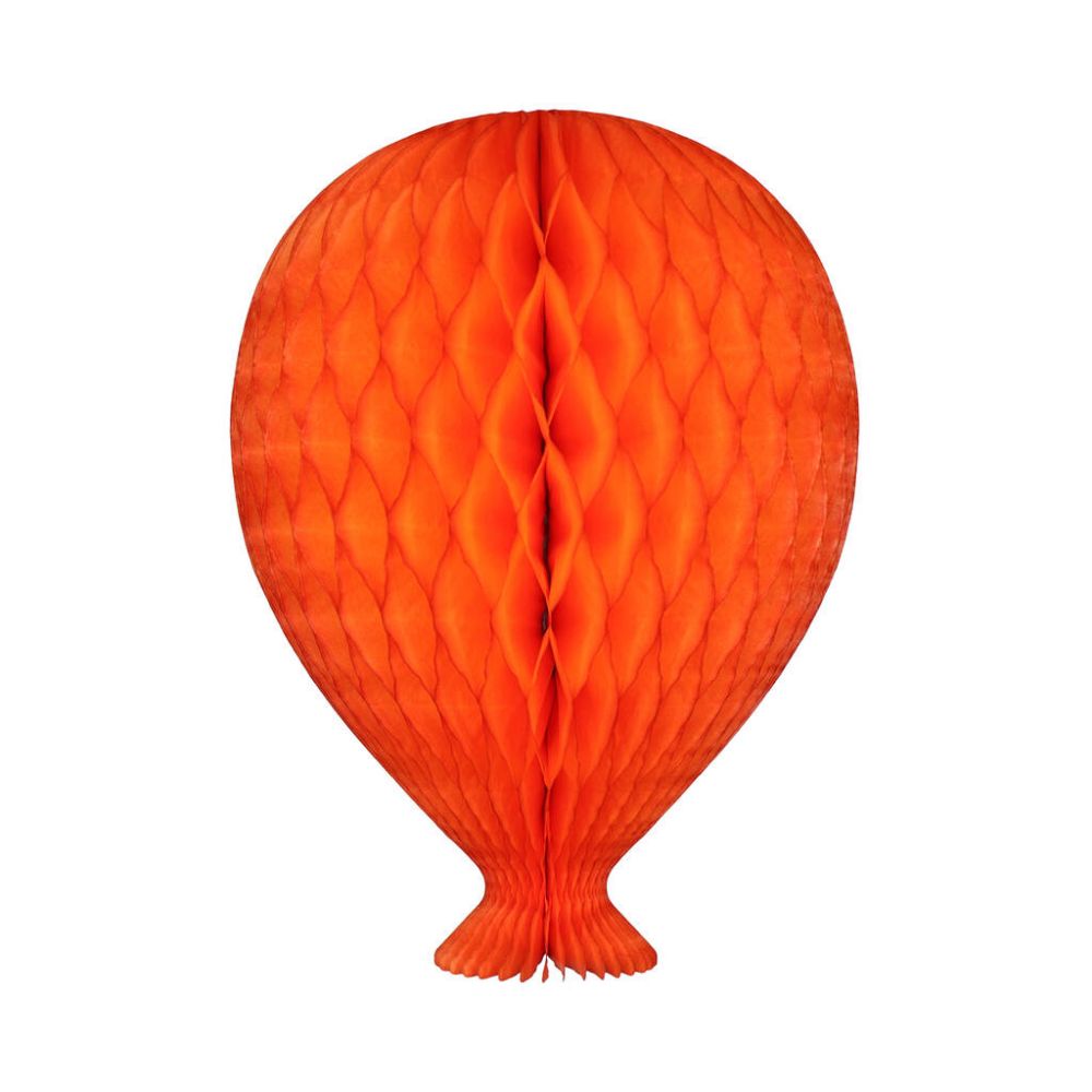 Orange Honeycomb Paper Balloon Bright Orange Paper Decoration