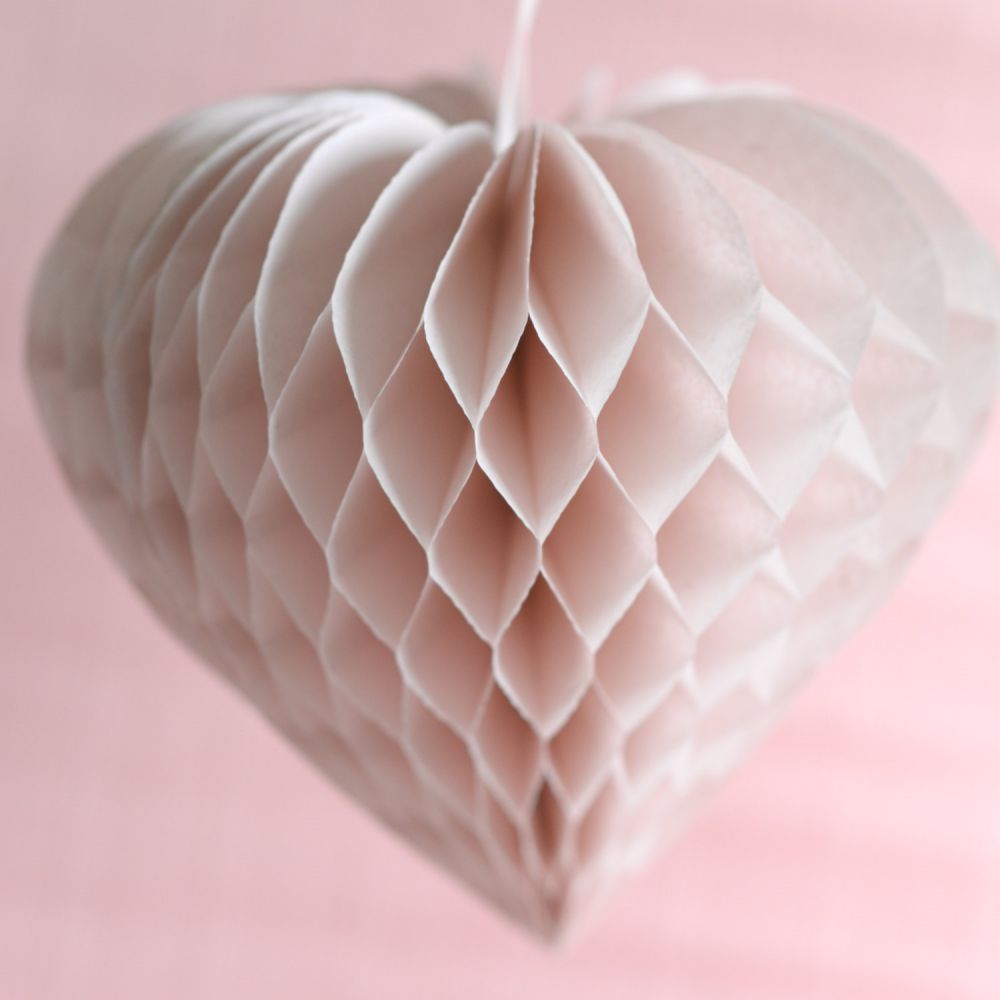 Paper Heart Honeycomb Custom Color Valentines Heart Party Decorations