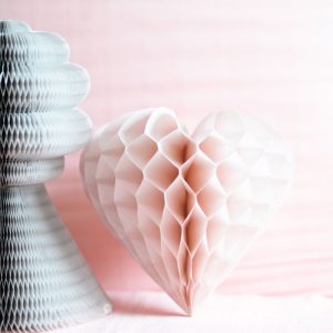 Paper Heart Honeycomb Custom Color Valentines Party Decoration
