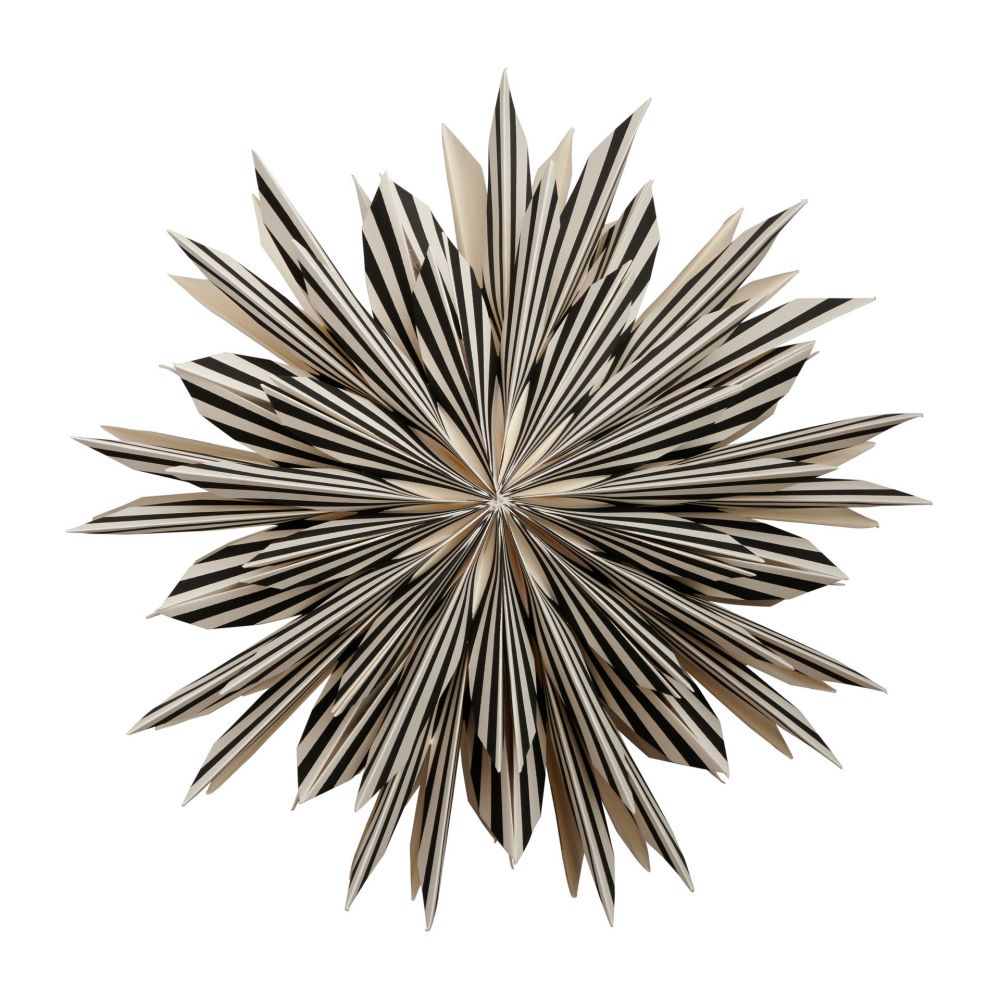 Personalized Striped Paper Advent Star In Contrasting Colors