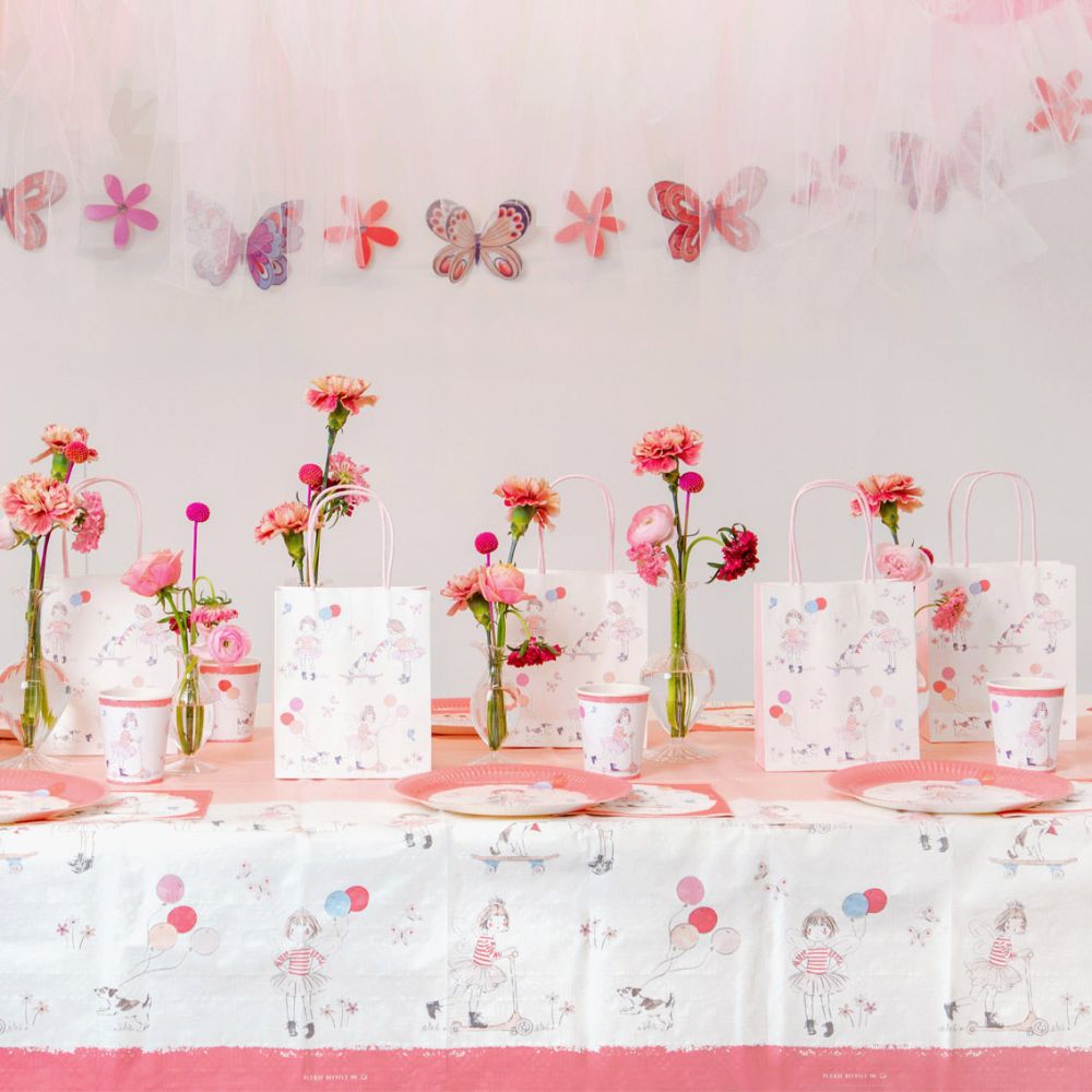 Pretty Pink and Purple Butterfly Paper Garland