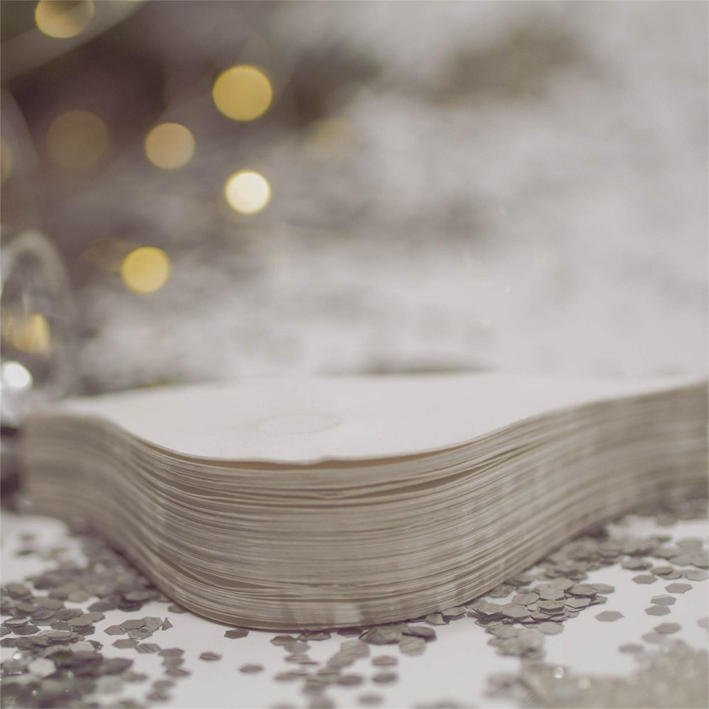 White Onion Paper Honeycomb Scandi White Ornament Recyclable Ornament