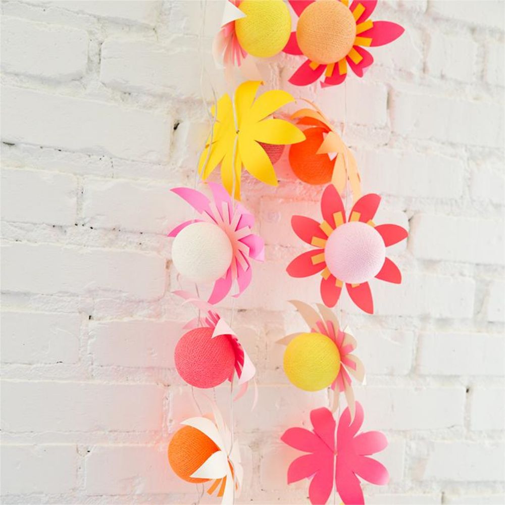 bright Floral Paper Garlands