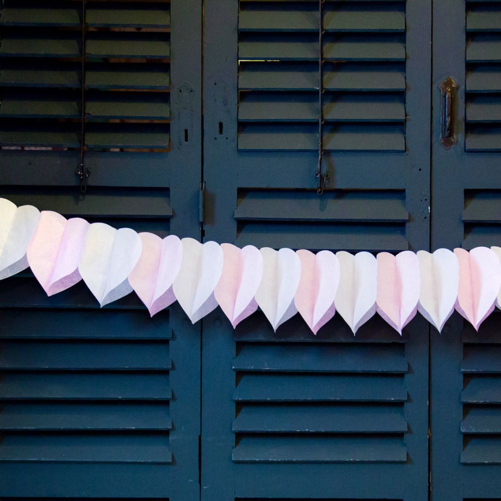 pink garland home party decorations