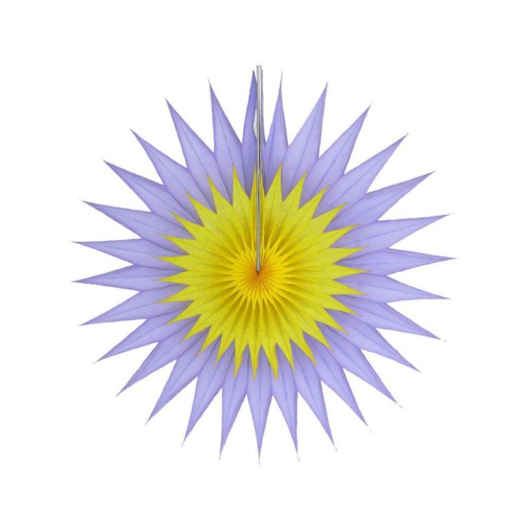 purple yellow Pointed Duo Gradient Color Fan Paper Decorations Manufacturer