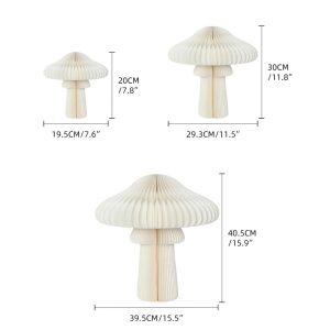 size of Paper Honeycomb Mushrooms