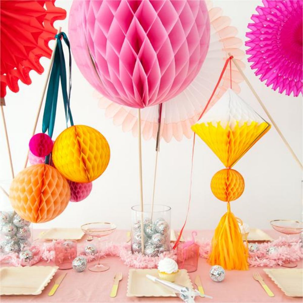 Bunch Of Honeycomb Balls Decorations
