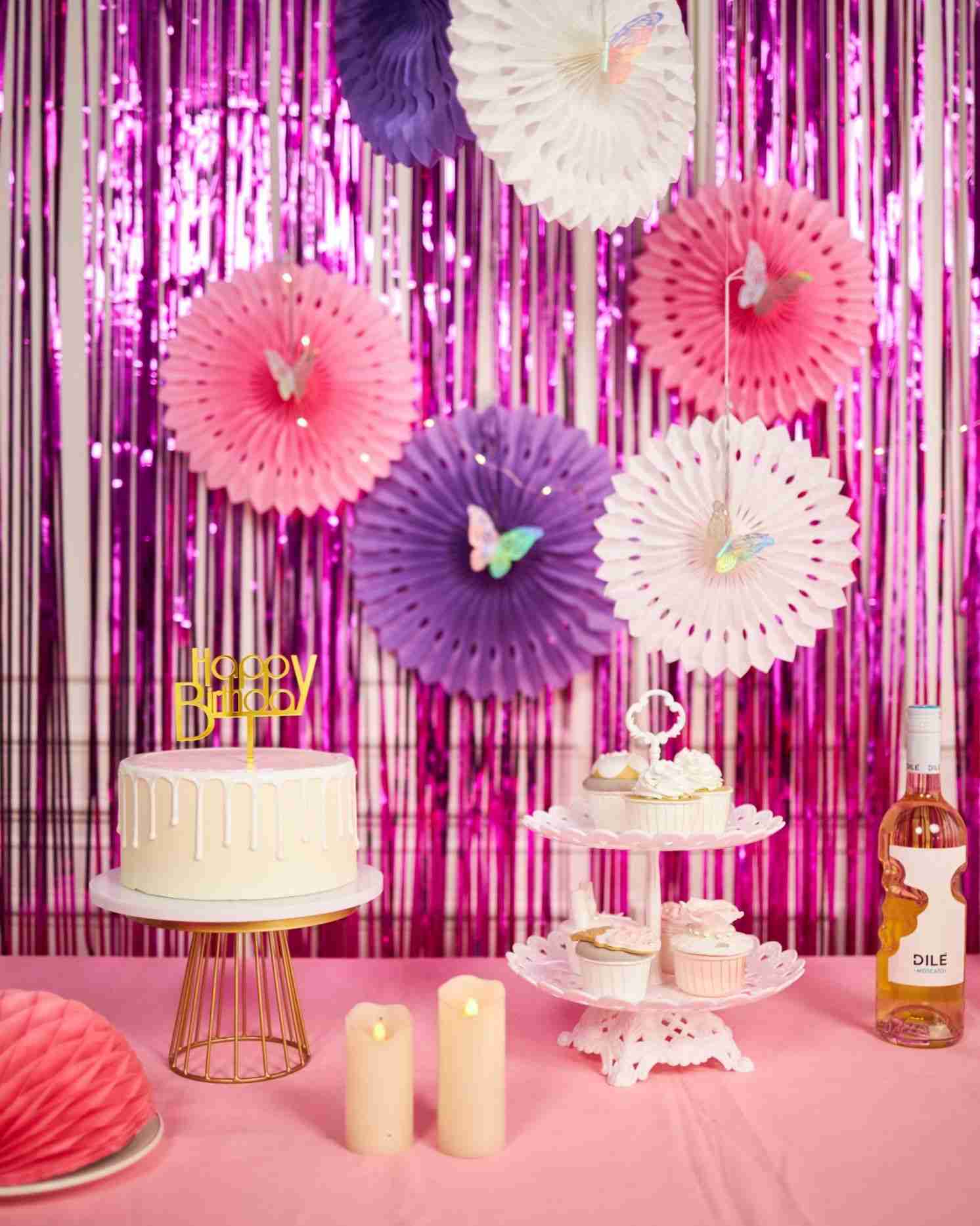 Butterfly themed spring party decorations