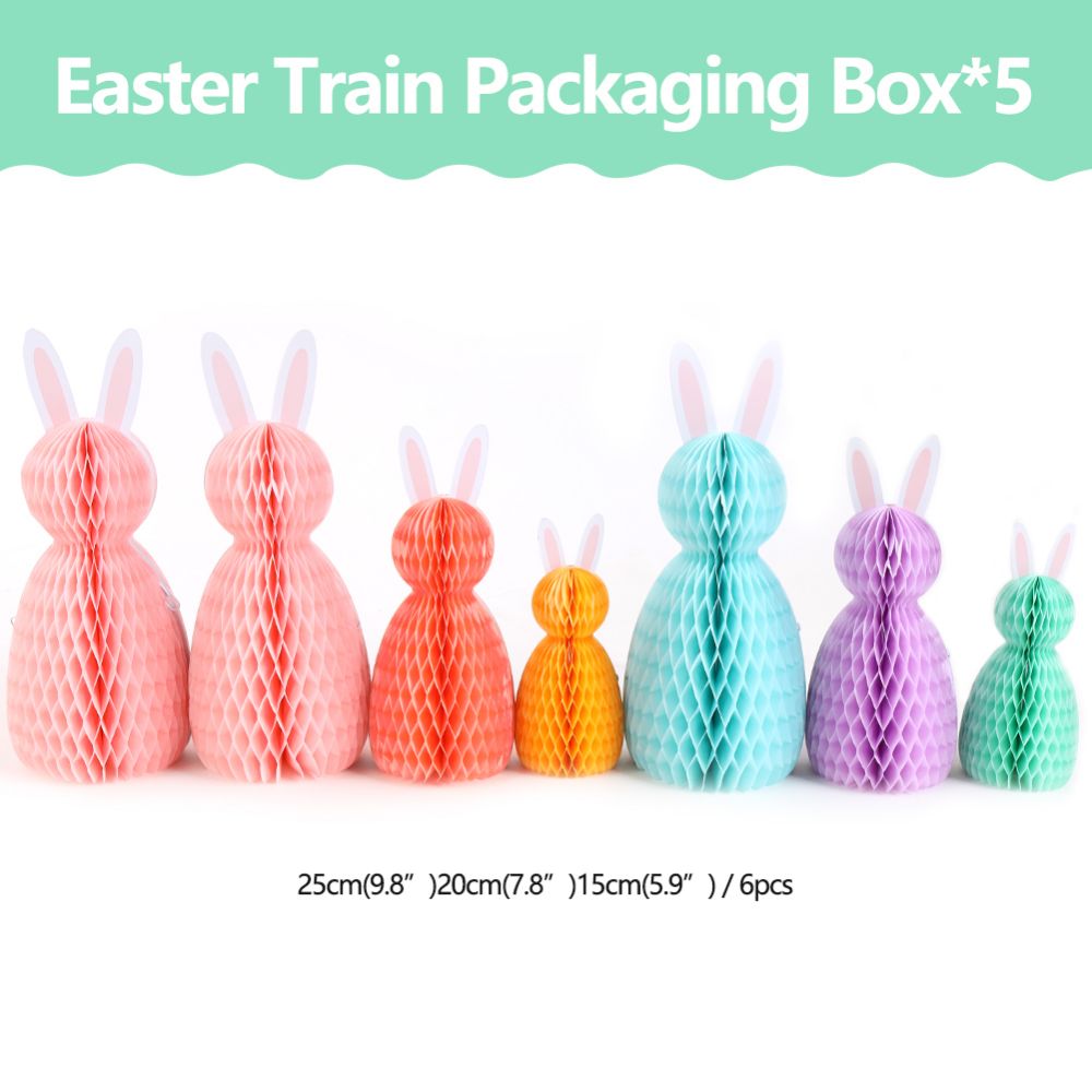 Custom Easter Bunny Paper Honeycomb Decorations Manufacturer