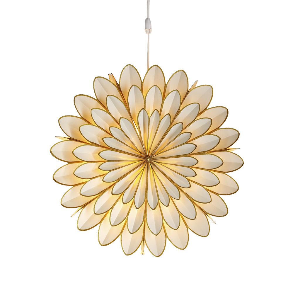 Custom Gold Edge Paper Advent Star Cardboard Flower