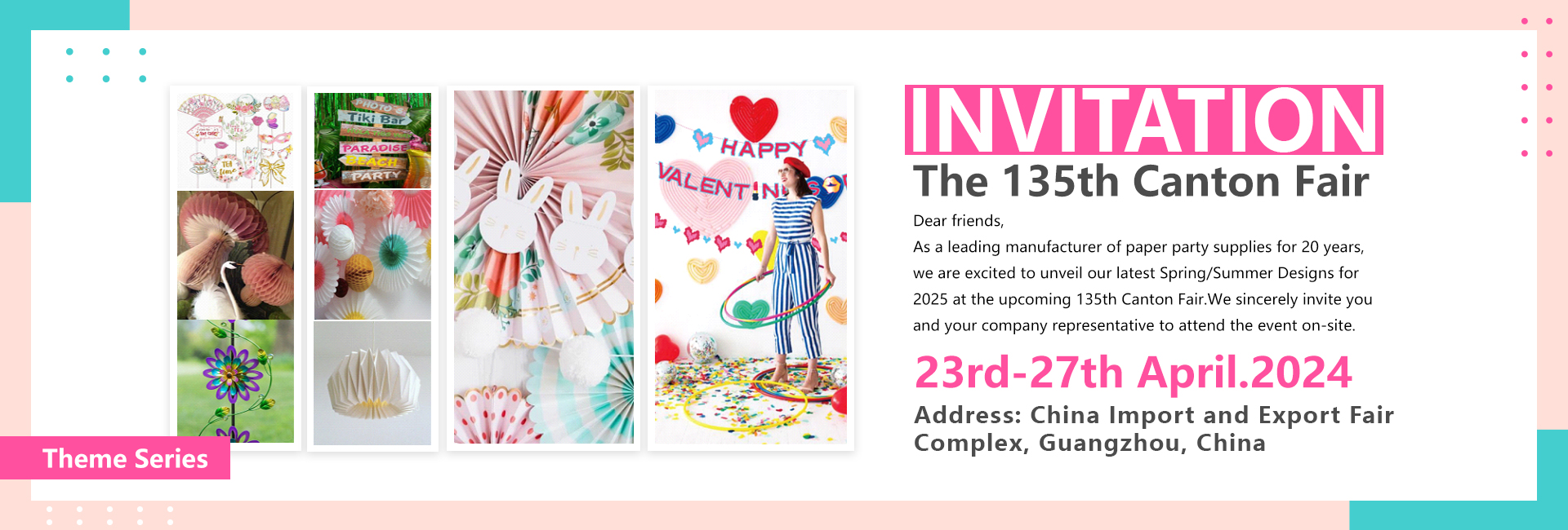 Discover the Latest Party Supplies with Sunbeauty at the 135th Canton Fair Spring Exhibition!