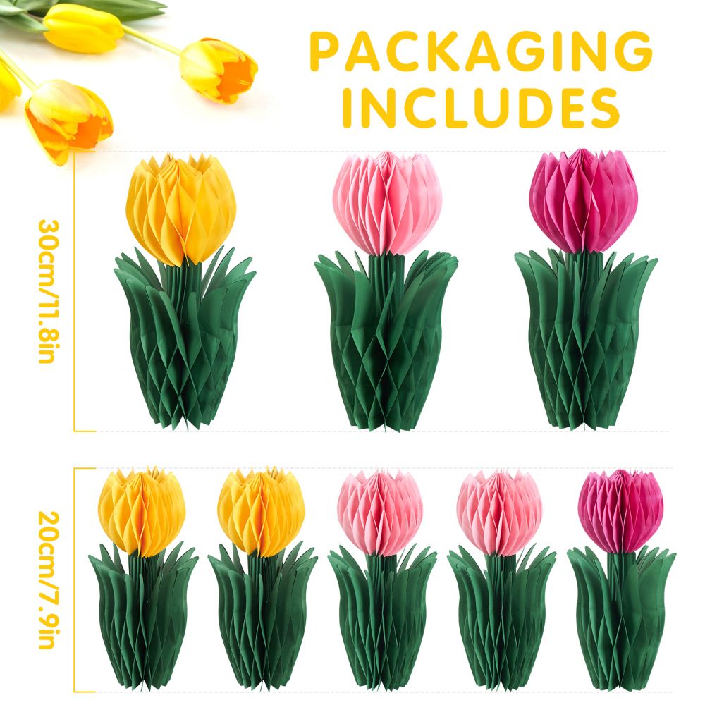 Factory Producing Tulip Honeycomb Party Decorations