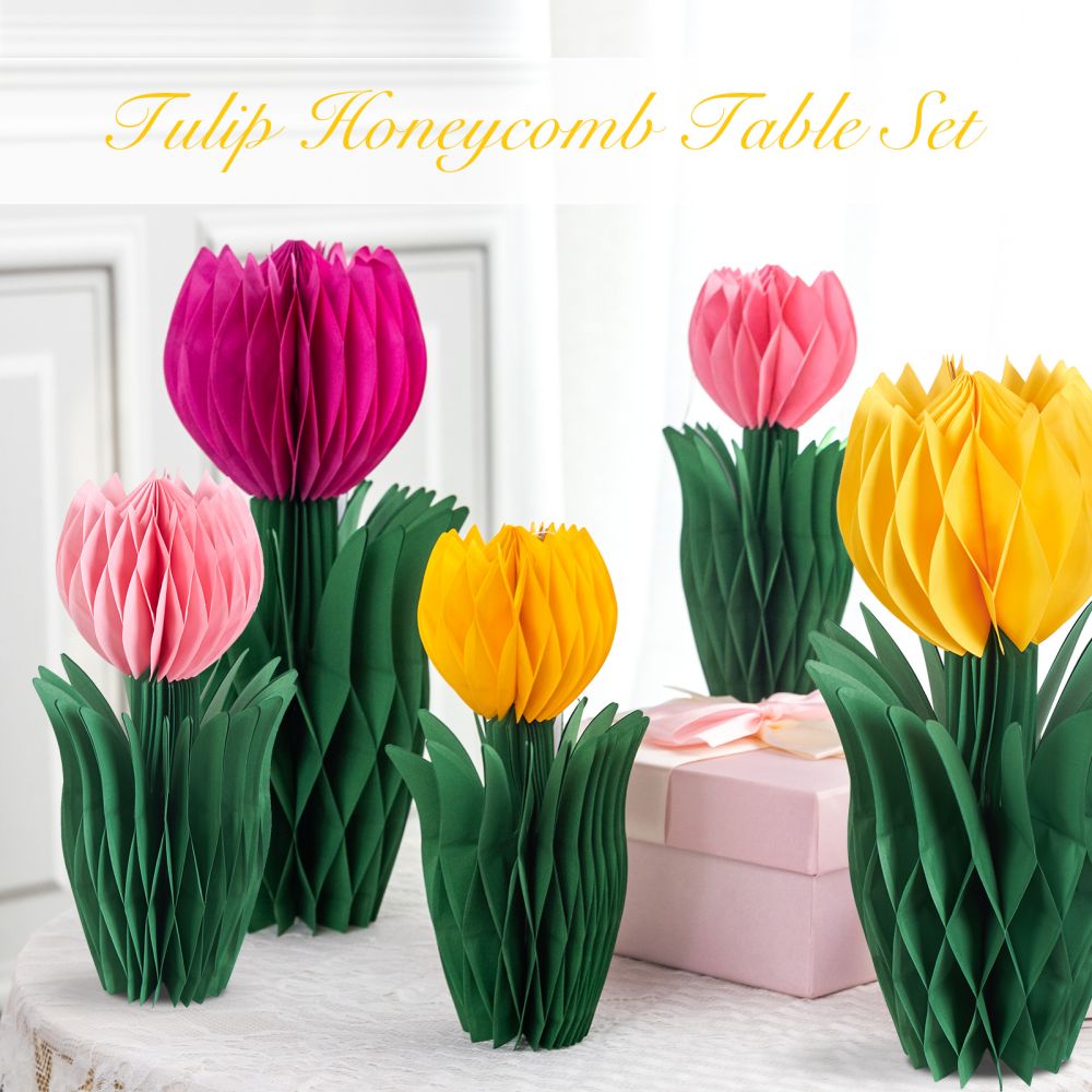 Paper Tulip Honeycomb Decorations Production Facility