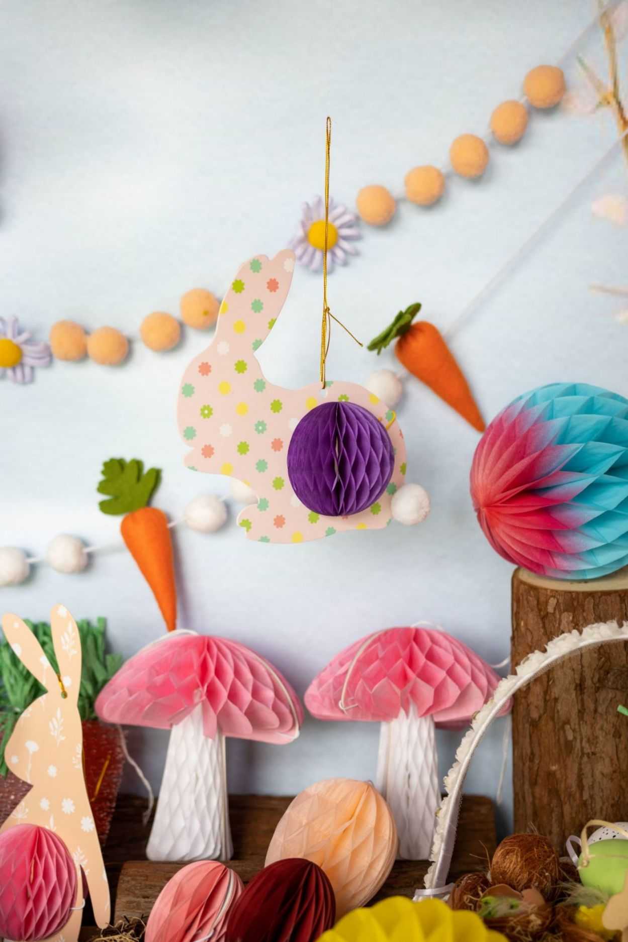 Sunbeauty Party Manufacturer Easter Decorations Paper Honeycomb