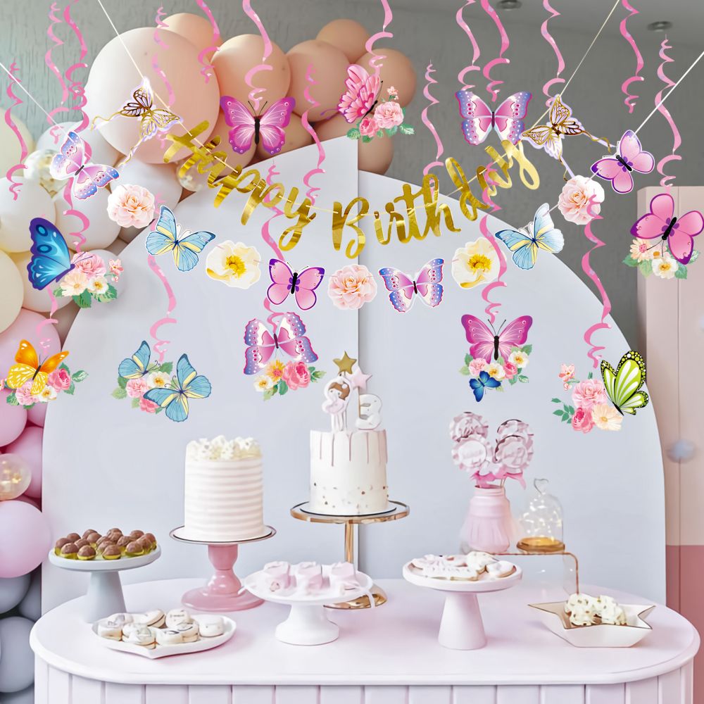 Wholesale Provider of Butterfly Themed Happy Birthday Decor