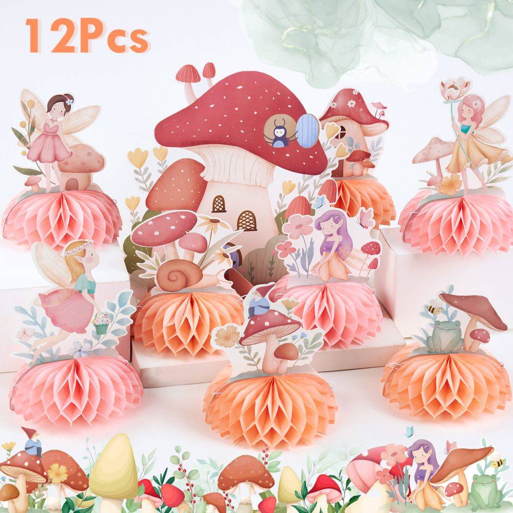 Wholesale Provider of Honeycomb Pink Floral Fairy Table Decorations