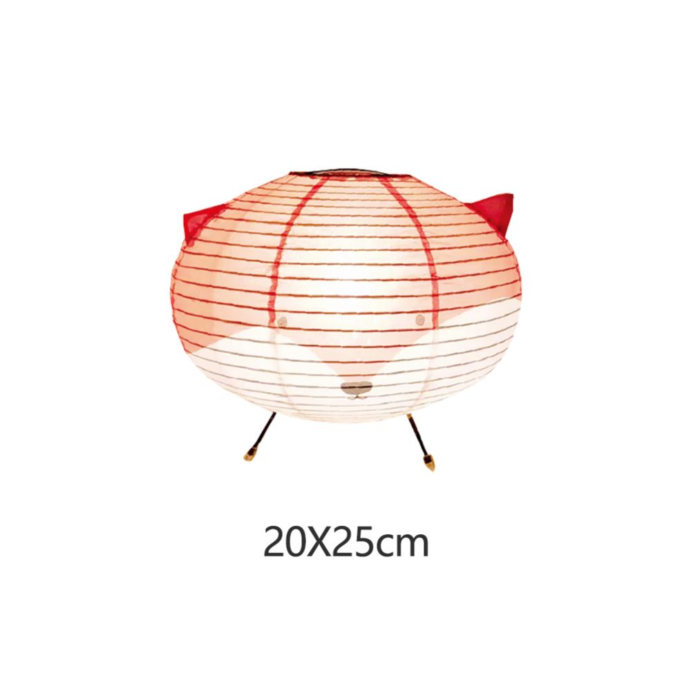 Wholesale Supplier of Fox Oval Paper Lantern Table Lamps for Bedroom Atmosphere