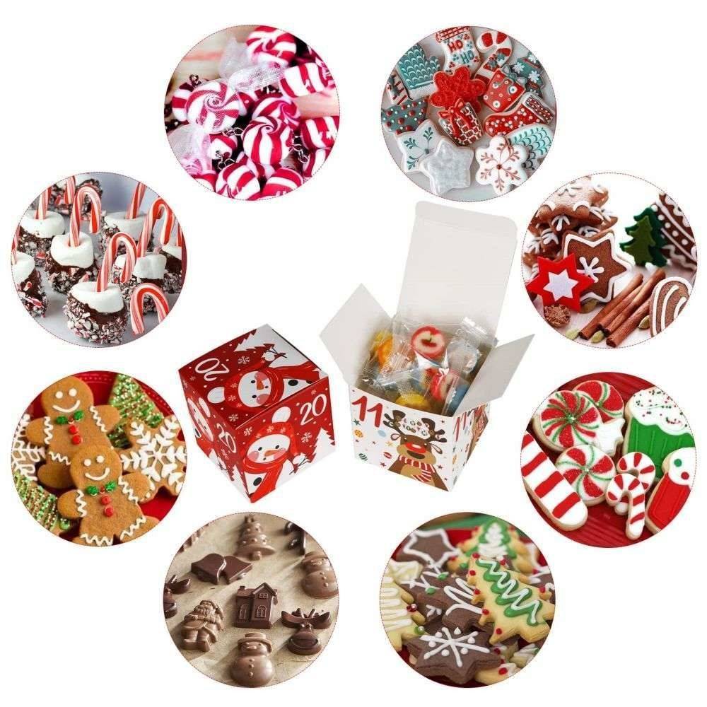 Advent Calendar Boxes Christmas Number Gift Boxes
