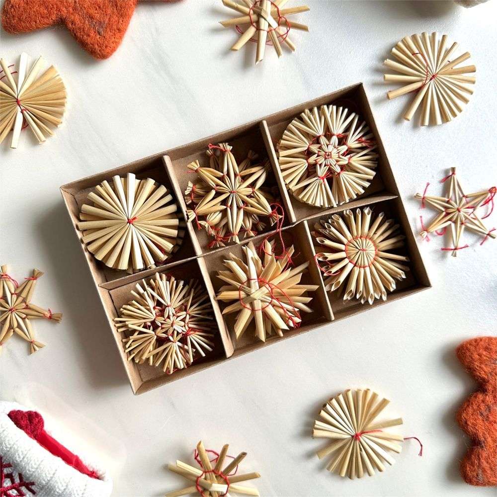 Bespoke Christmas Ornaments Supplier of Custom Made Scandinavian Wheat Straw Decorations