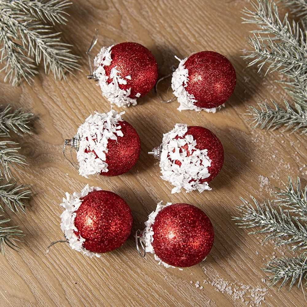 Budget-Friendly Bulk Foam Christmas Ball Farmhouse Ornaments for Holiday Setup