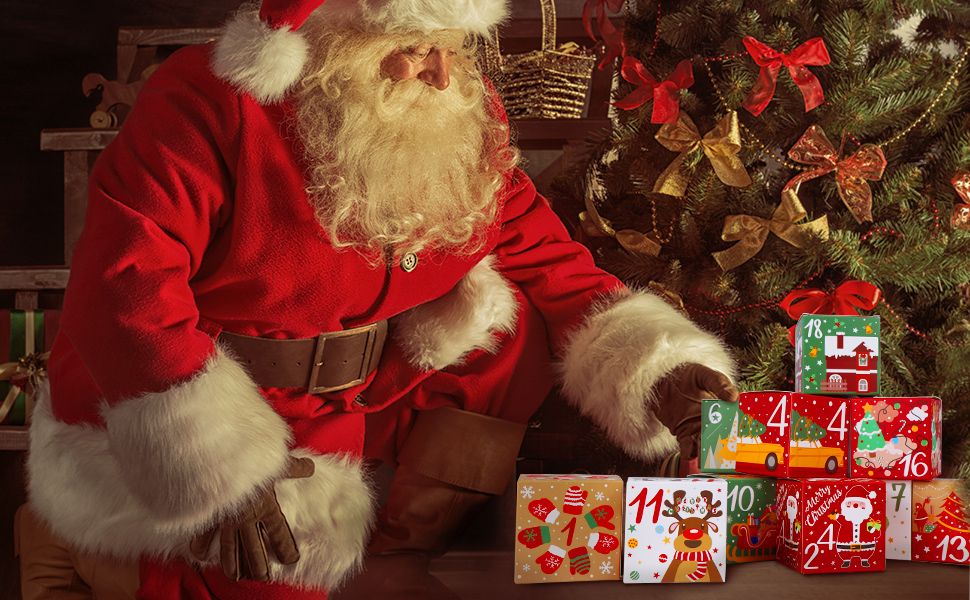 Christmas Number Gift Boxes