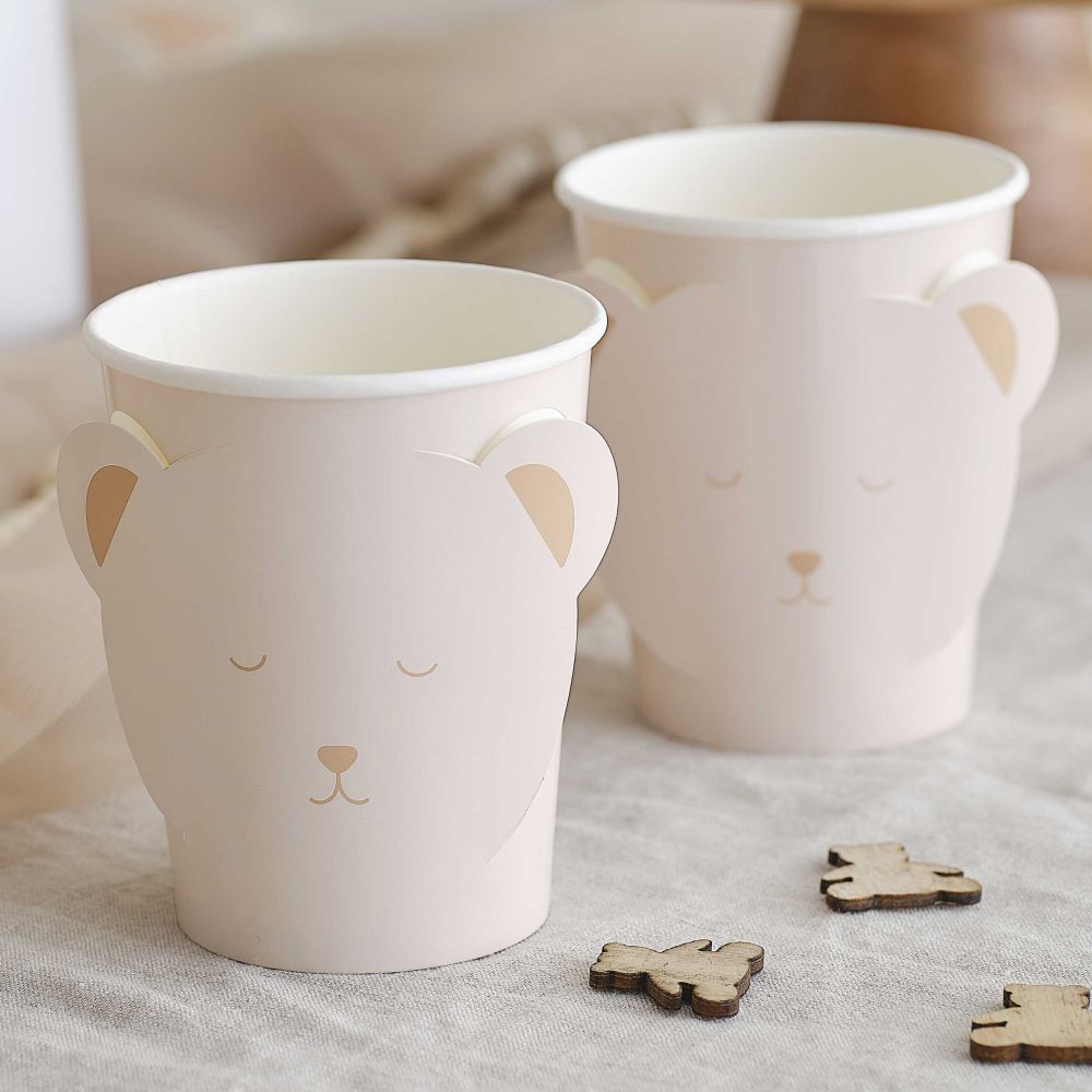 Custom Pop Out Teddy Bear Baby Shower Cups