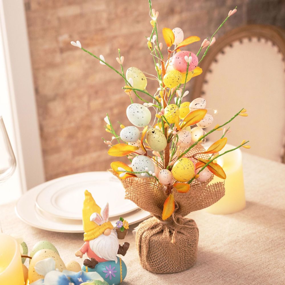 Easter Egg Tree Tabletop Centerpiece With Lights Wholesale