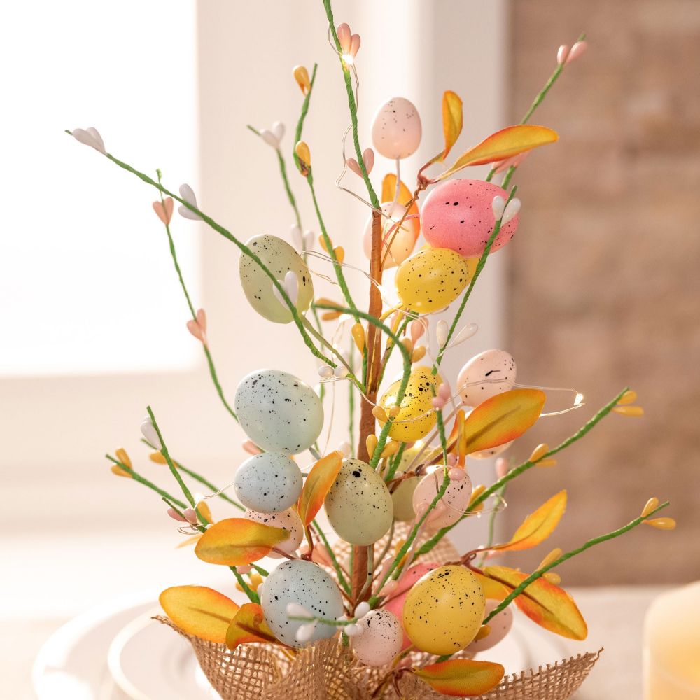Easter Egg Tree Tabletop Centerpiece With Lights