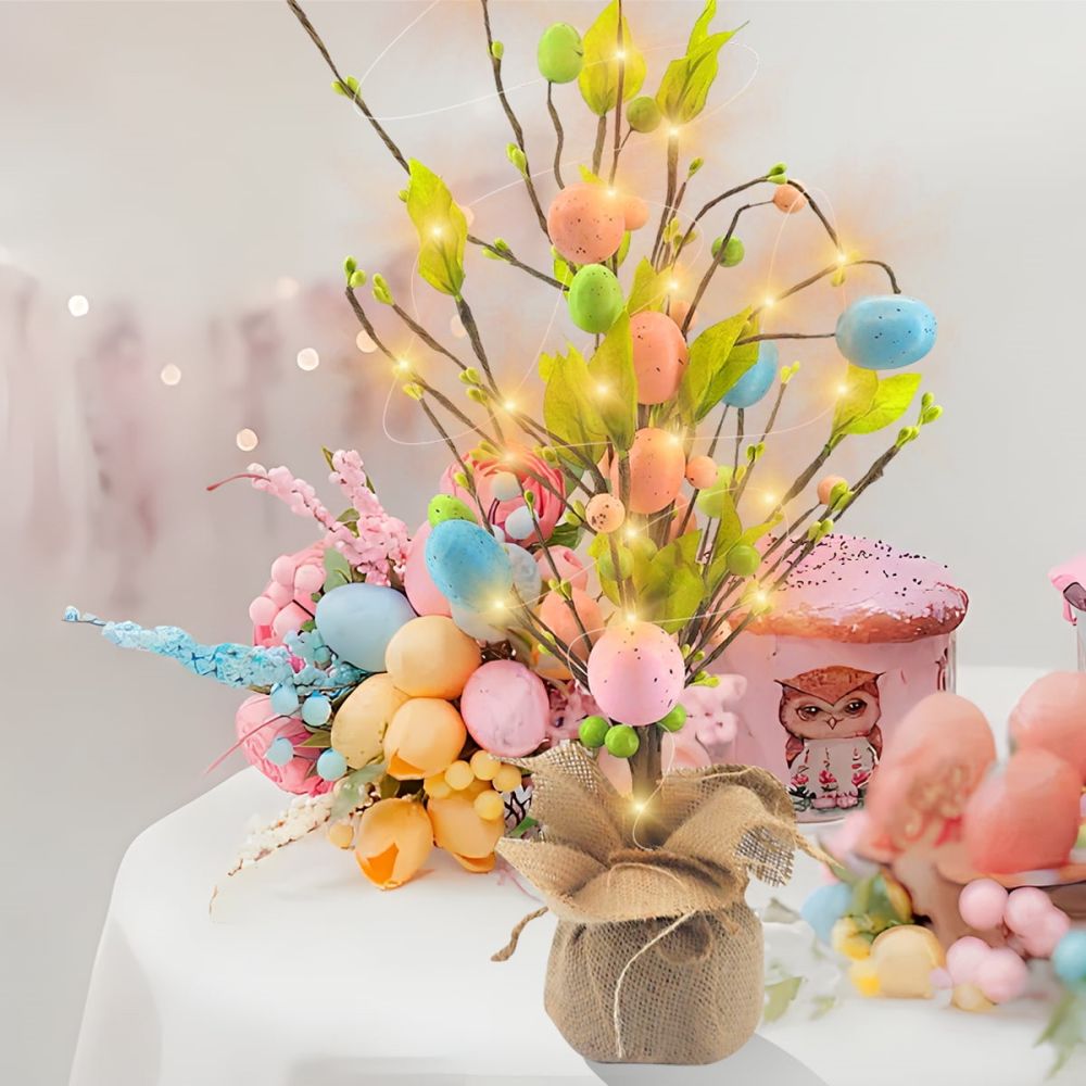 Easter Tree With Lights Tabletop Decor Easter Decoration Wholesale