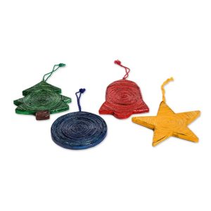 Handmade Recycled Paper Quilling Personal Christmas Ornaments Supplier