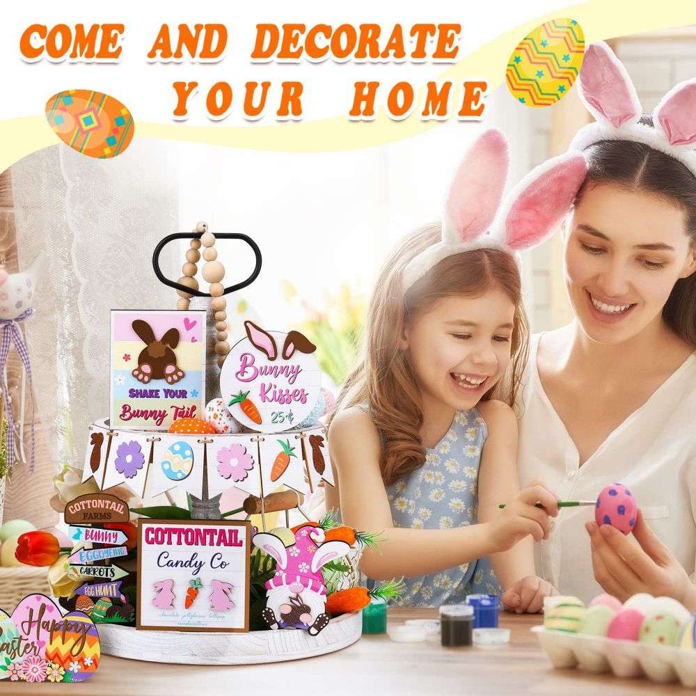 Farmhouse Mini Easter Tiered Trays