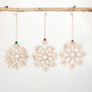 Custom Christmas Tree Ornaments Braided Macrame Christmas Ornament