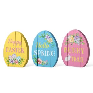 Personalized Easter Home Decor Easter Egg Decoration Kit Easter Tiered Tray Decor
