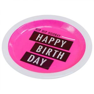 Personalized Paper Plates For Birthday Party Pink Disposable Plates