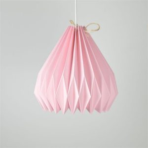Candy Pink Paper Chandelier Origami Lamp Wholesale