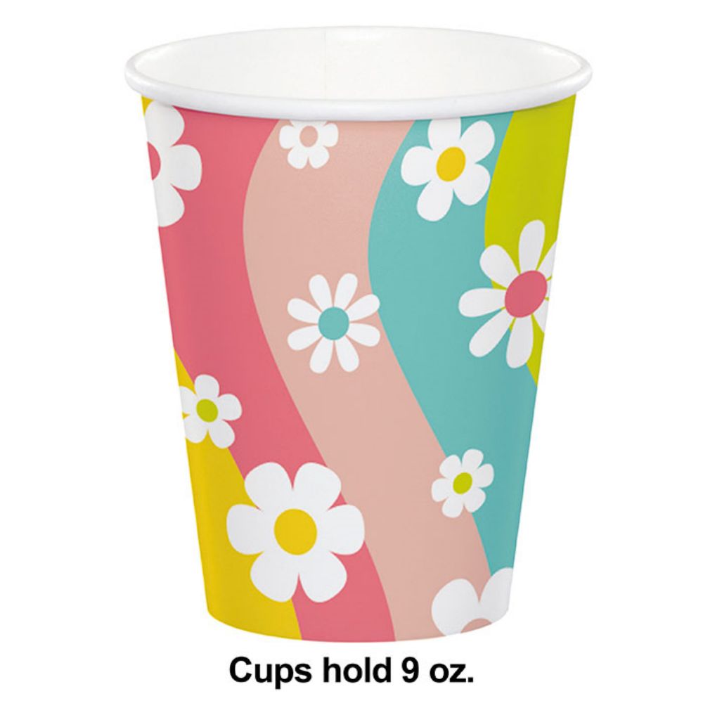 Wholesale Custom Paper Cups Flower Power Paper Cups