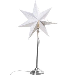 White Folding Hollow Paper Star Table Lamp Shade Wholesaler