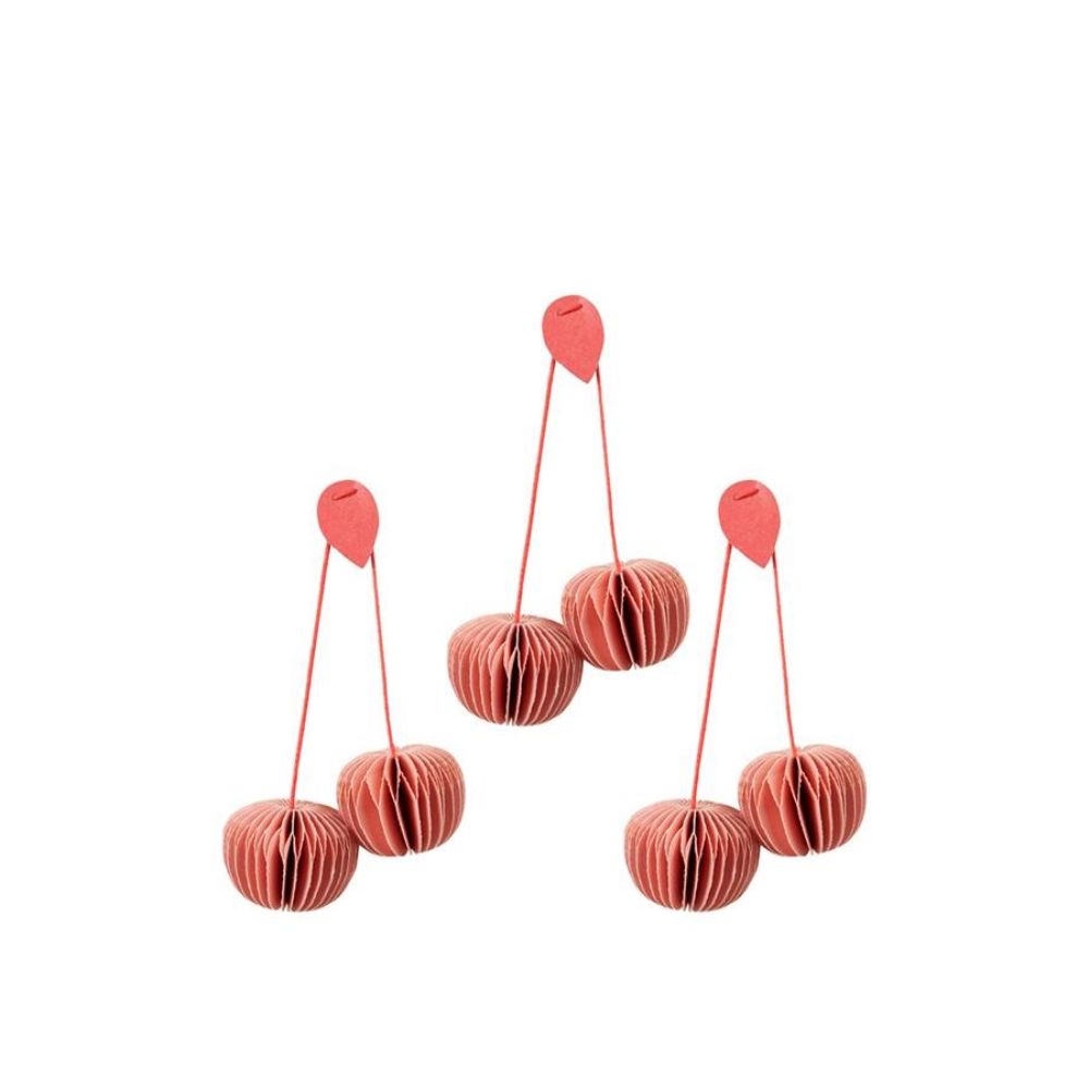 Bulk Custom Cherry Hanging Christmas Decorations