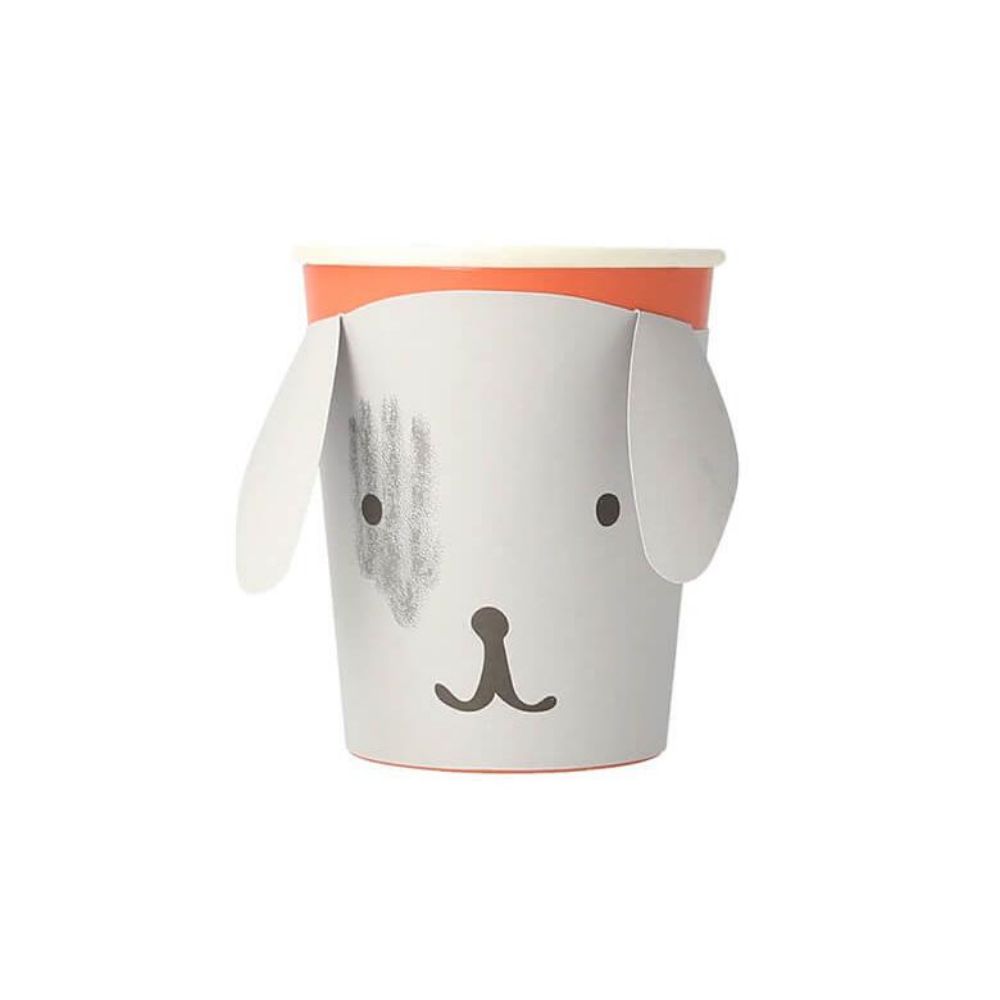 Bulk Pack Puppy Paper Cups with Custom Logo (MOQ 1000 Sets)