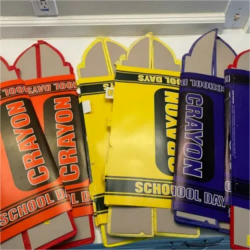 Double-Sided Honeycomb Crayons - Hanging Tissue Decor